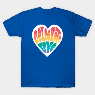 Celebrate Love // LGBTQ Pride Rainbow Heart Word Art // Love Is Love T-Shirt